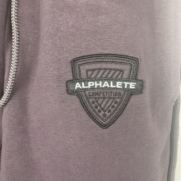 Alphalete M Alphalete Brown Purple Fleece Sweatpants Drawstring Joggers Size XS - Picture 6 of 7